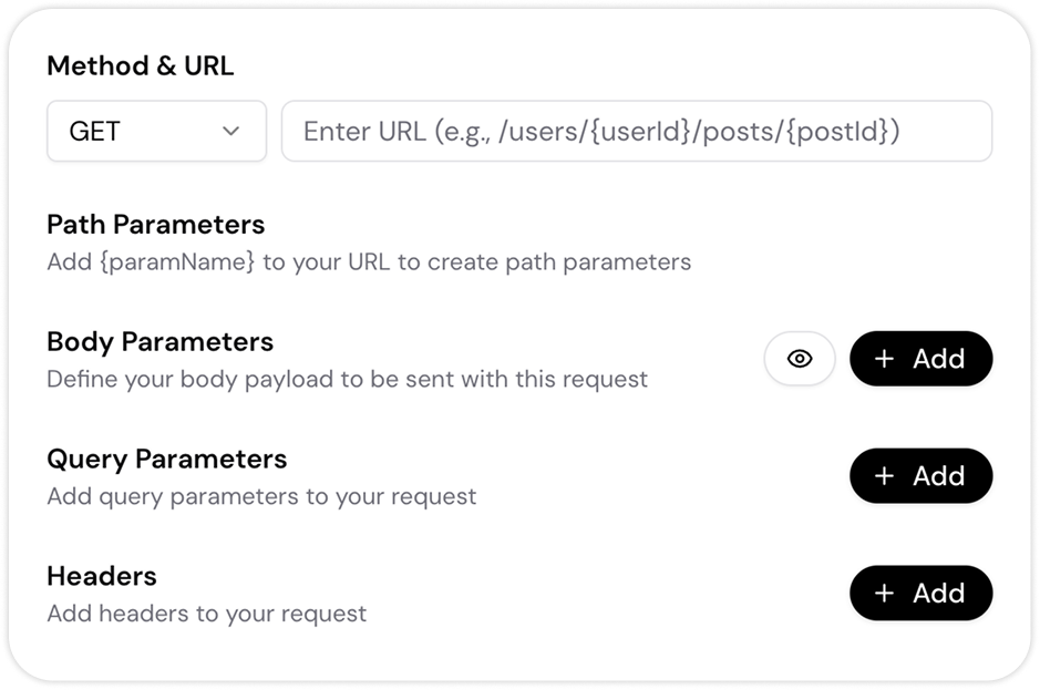 Build custom apps with no-code API configuration